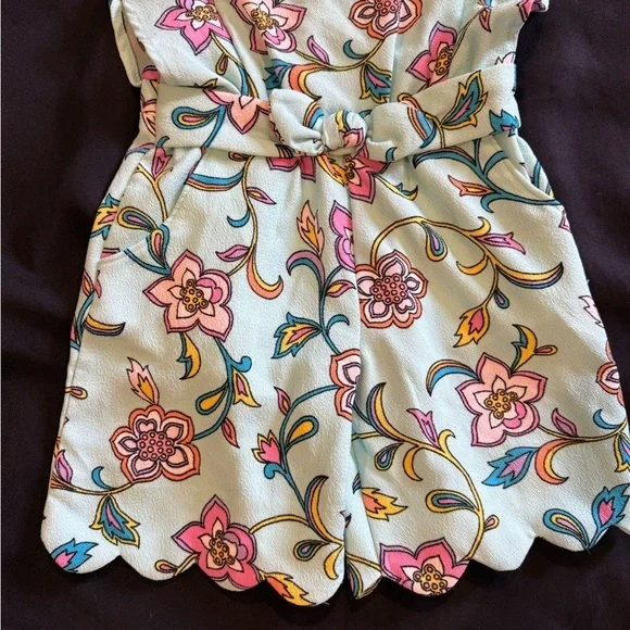 OshKosh B'gosh Floral One Piece - Pink and Blue - Picture 3 of 7